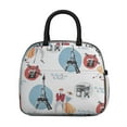 thumbnail image 2 of Cute Lunch Bag for Women Reusable Insulated Lunch Bags, Leakproof Cooler Food Lunch Tote Bag, Large Capacity Paris Theme Lunch Box for Work School Travel Picnic, 2 of 7