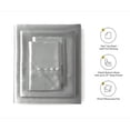 thumbnail image 2 of Juego de Sábanas de Satén Lanest Housing Seda Satén Queen Gris Claro, 2 of 8