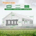 thumbnail image 2 of LiviNest 20x32 FT Party Tent: 598FT² Shade Space for 150 Guests - All-Weather Waterproof Canopy with Removable Sidewalls & 3 Storage Bags - Ideal for Backyard Weddings & Large Outdoor Events, 2 of 6