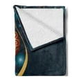 thumbnail image 2 of Christmas Soft Flannel Fleece Throw Blanket, Vivid Classical Baubles with Ribbons and Different Patterns Abstract, Cozy Plush for Indoor and Outdoor Use, 60" x 80", Petrol Blue Grey Red, by Ambesonne, 2 of 5