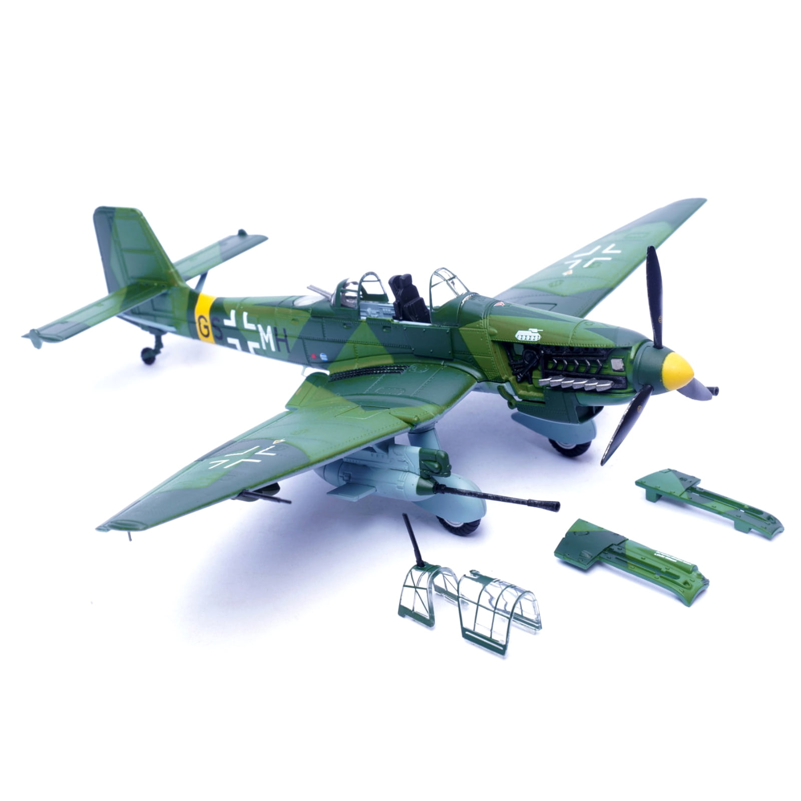 TAPDRA 1:72 Scale WWII German Stuka Junkers Ju 87G1 Dive Bomber Model Diecast Alloy Replica Plane for Display Gift