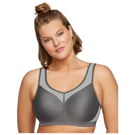 

Glamorise Full Figure Plus Size High Impact Wonderwire Sports Bra Underwire #9066