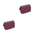 thumbnail image 4 of Bewildely Bolsa de almacenamiento colgante, neceser, Kit impermeable Unisex, accesorios, organizador plegable de maquillaje, suministro para Púrpura 2piezas, 4 of 6