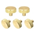 thumbnail image 1 of Pulgar Moleteados Tornillos, M3x4mm Planos Latón Pernos Agarre Perillas Sujetadores para PC, Electrónica, Mecánica 5uds, 1 of 4