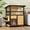2-story cat house, variant on TIMHAKA Outdoor Cat House, Weatherproof Shelter for Cats, Dogs & Rabbits, Durable & Insulated Shelter for Garden, Patio & Backyard, Gray