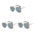 thumbnail image 1 of relayinert Fashionable Polarized Lens Small Square For Trendy Style Materials silver white silveC4 3Set, 1 of 6