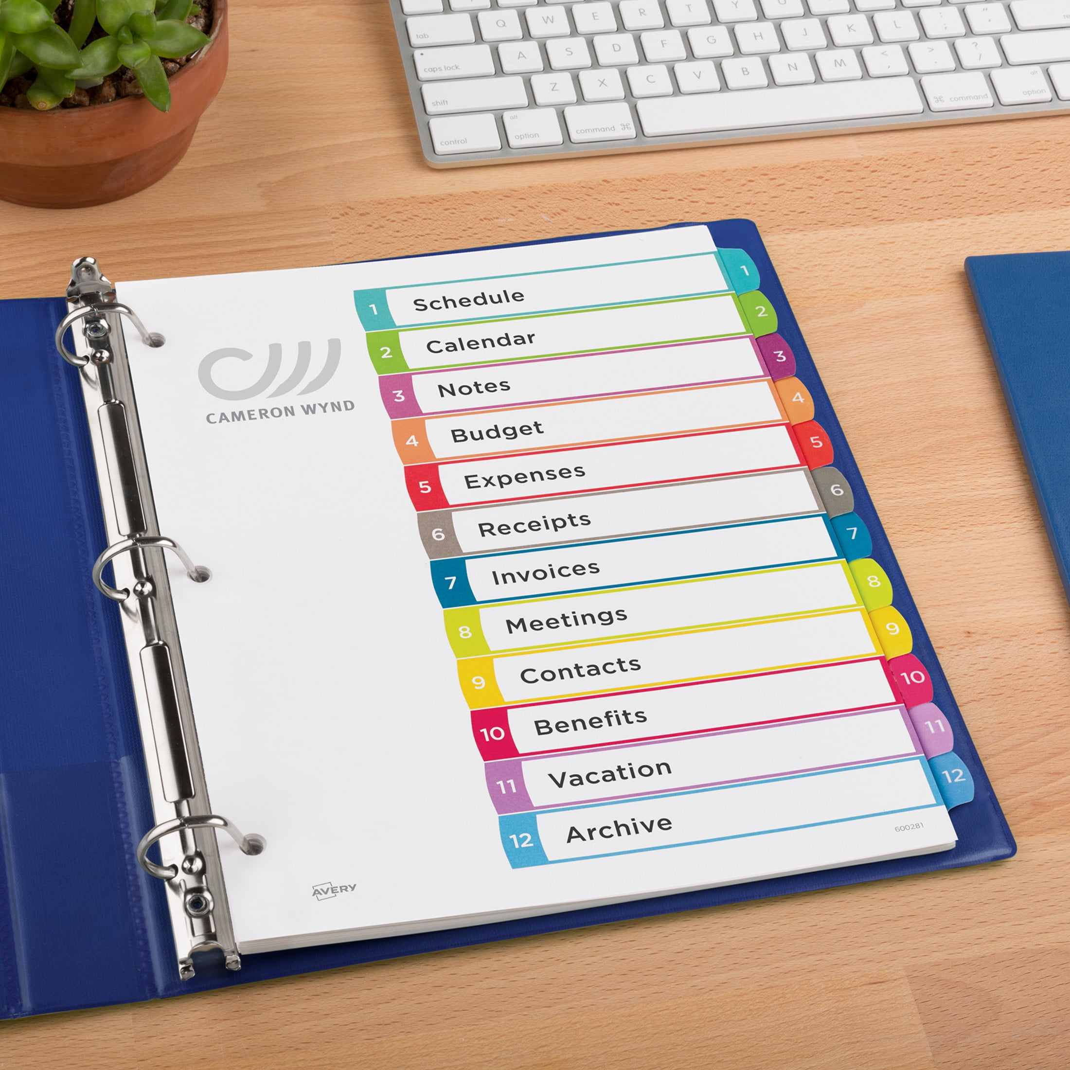 (2 pack) Avery Dividers, 12 Tabs, Ready Index, Contemporary Tabs (11194)
