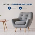 thumbnail image 2 of Serenelife Chair Leg Floor Protectors - 24 Rubber Furniture Leg Covers & End Caps for Hardwood Floors - Anti-Slip & Scratch Protect Floors - Fits Furniture & Chair Legs 1.05 in - 1.5 in - Brown, 2 of 6