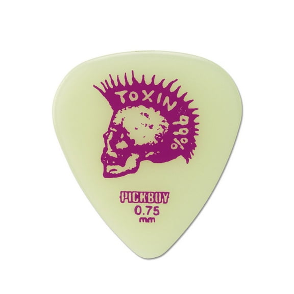 Pickboy Skull/Hvy Metal, Toxin 99%, Celltex, 0.75mm, 10 picks