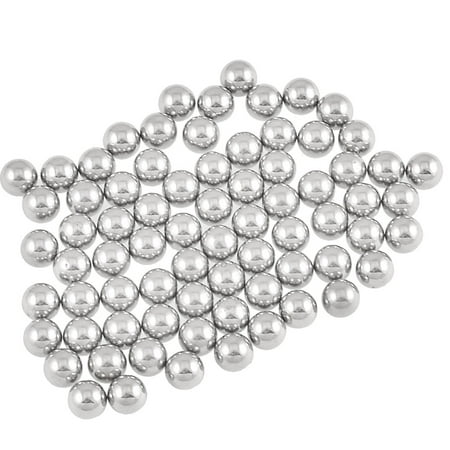 Silver Tone 4mm Bearing Steel Balls Bicycle Bike Spare Parts 100