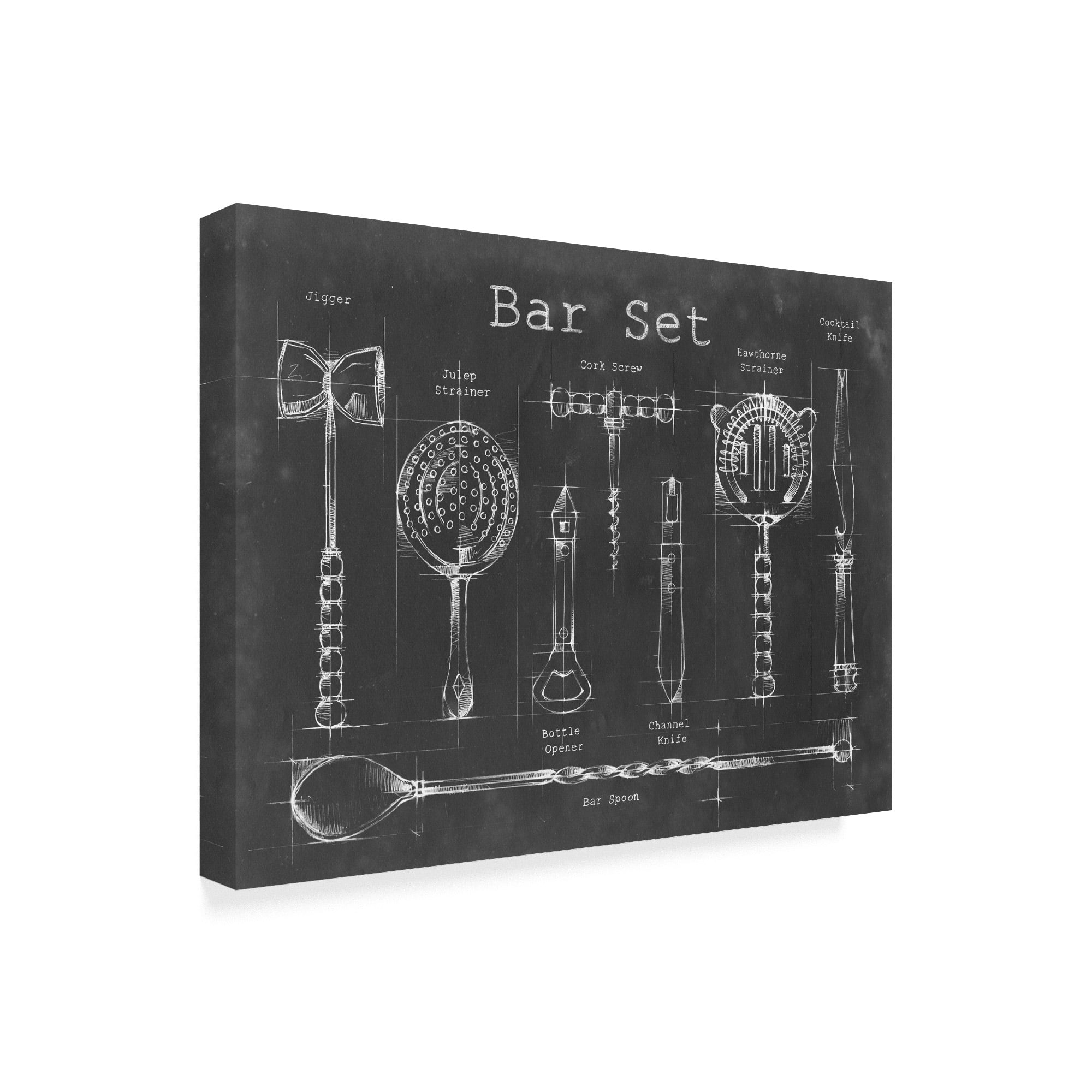 Trademark Fine Art 'Bar Set' Canvas Art by Ethan Harper