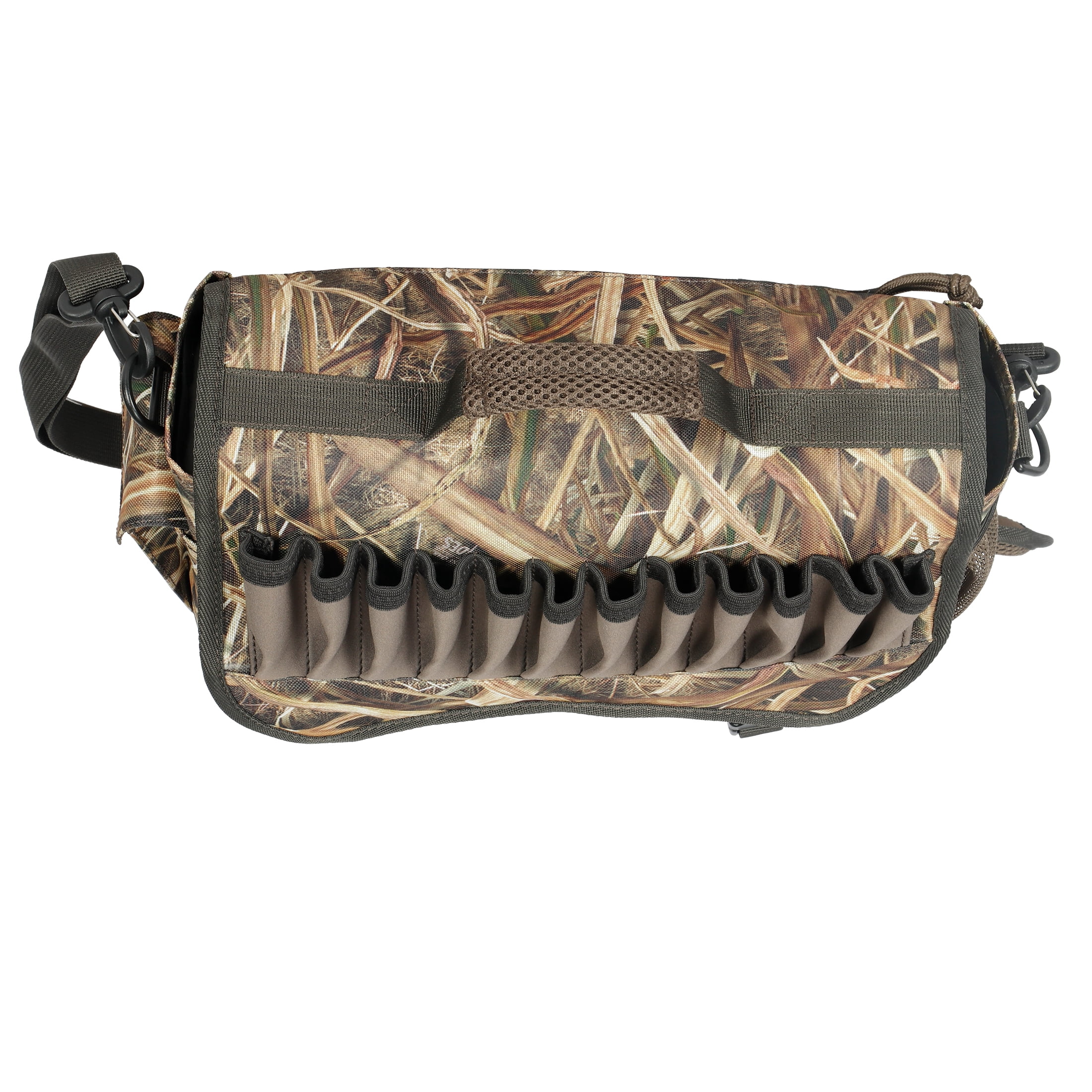 Mossy Oak Quick Hit Timber Blind Bag Belt, 11.81" x 5.12" x 7.87", Mossy Oak Shadow Grass Habitat Camouflage, Hunting Field Game Bag with Buckle