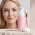 thumbnail image 6 of Mousse Texture Eyelash Shampoo, 50ml/1.69oz Gentle Lash Cleansing Foam with Cleaning Brush for Eyelash Extension Care, 6 of 8