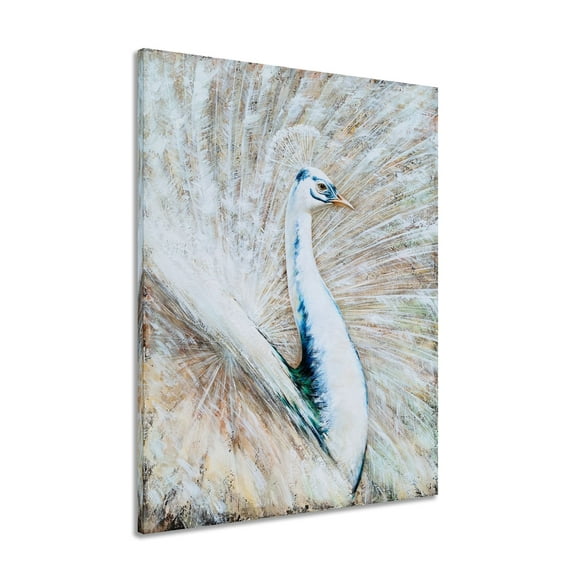 Yihui Arts Framed 36*24IN Abstract Animal Oil Painting with Textured