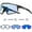 Blue-1L-02, variant on KAPVOE Photochromic Cycling Sunglasses MTB Clear Mountain Bike Transition Bicycle Sunglasses for Men Women