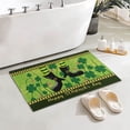 thumbnail image 5 of Happy St. Patrick''s Day Door Mats Happy Elf Gold Coin and Green Lucky Shamrocks Printed Indoor Outdoor Entrance Rugs Home Welcome Doormat Holiday Decoration Floor Mat 17 x 30 Inch, 5 of 6