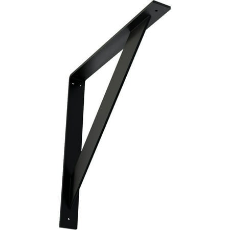 

Ekena Millwork 2 W x 18 D x 18 H Traditional Steel Bracket Powder Coated Black