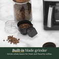 thumbnail image 4 of Cuisinart SS-GB1 Coffee Center Grind and Brew Plus, molinillo de café integrado, cafetera y cafetera de una sola porción con tamaño de porción de 6 oz, 8 oz y 10 oz, negro/plateado, vaso de 12 tazas, 4 of 5