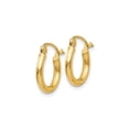 thumbnail image 2 of 14k Yellow Gold Hoop Earrings for Women, Small Hinged Lightweight Hoops with Polished Finish, Classic Minimalist Style for Everyday Elegance and Timeless Fashion, 2 of 6