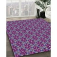 thumbnail image 3 of Ahgly Company Machine Washable Indoor Rectangle Transitional Purple Area Rugs, 2' x 4', 3 of 7