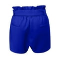 thumbnail image 4 of Daqian Womens Plus Size Shorts 2019 New Woman Fashion Shorts Sexy Hollow Out Summer Woman Short Pants Plus Size Shorts for Women Blue S, 4 of 4