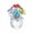 Multicolor, variant on Liamobondopolis Crystal Flower Figurine with Spherical Base 6 Colors Available for Home Decor Living Room Office and Desk