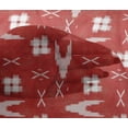 thumbnail image 4 of oneOone Viscose Chiffon Fabric Arrow Sign & Check Kasuri Decor Fabric Printed BTY 42 Inch Wide, 4 of 4