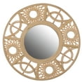 thumbnail image 1 of Creative Bamboo Hanging Wall Mirror Round Shape, Natural for Living Room, Dining Room or Playroom, 1 of 6