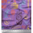 thumbnail image 1 of Soimoi Velvet Fabric Vegetables,Jar & Cups Fabric Prints By Yard 58 Inch Wide, 1 of 1