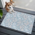 thumbnail image 3 of Gray Blue Dandelion Entryway Rug 2'x3'&nbsp; Non Slip Front Door Mats, Spring Flowers Modern Minimalist Entrance Rugs Indoor Outdoor Carpet, Washable Floor Mats Small Area Rug for Bedroom Kitchen, 3 of 8