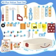thumbnail image 4 of Juego de herramientas MindPal Kids de 45 piezas con caja de herramientas de madera para niños de más de 3 años, 4 of 7