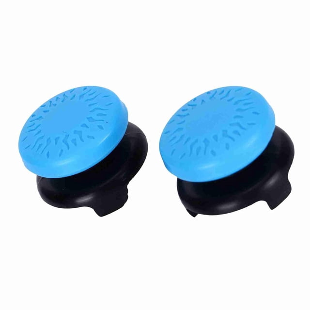 ZOUSSIQI 2Pcs Black Soft Silicone Thumb G for Controller S S Cover Gamepad Key for Improved Control and Gaming Experience G Accessories for Enhanced Performance (Blue) CA919-15717