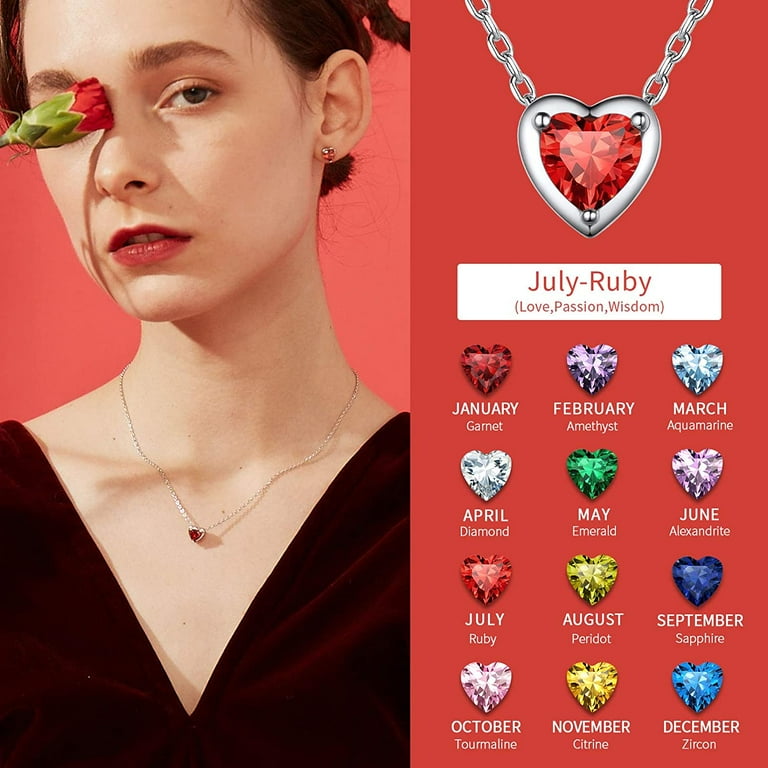 July sale birthstone pendant