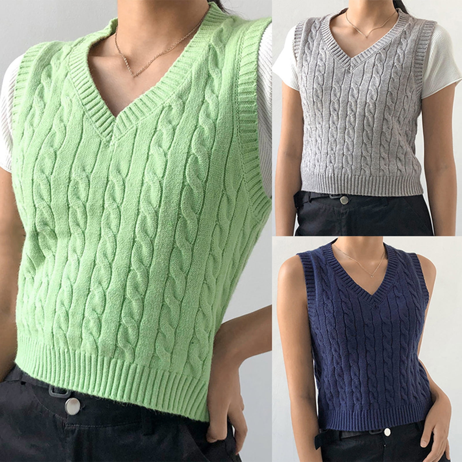 ladies sleeveless jumpers