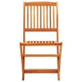 thumbnail image 3 of vidaXL Set Repas Extérieur Pliant 9 Pièces en Bois d'Eucalyptus Massif, 3 of 12