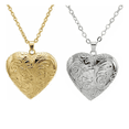 thumbnail image 1 of 2pzs Collar Dije Corazón Para Parejas Fotos Acero Inoxidable Oro Y Plata Xtellar multicolor, 1 of 4