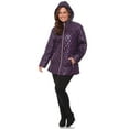 thumbnail image 3 of White Mark PS889-06-3XL Womens Plus-Size Puffer Coat - Olive, 3X, 3 of 5