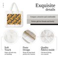 thumbnail image 4 of Yiaed Navy Blue Plaid Sunflower Print Fluffy Shoulder Bag Plush Bags Women Ladies Tote Bag Fluffy White Furry Purse Handbag for Autumn and Winter, 4 of 7