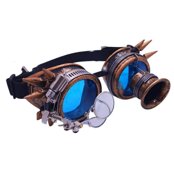 SDFGTstore Vintage Victorian Steampunk Goggles Glasses Punk Cyber Gothic Sunglasses Face for Women Men