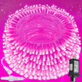 thumbnail image 1 of Cadena de luces LED SANJICHA 200 LED, 20 m, color rosa, resistente al agua, 13 modos, 1 of 7