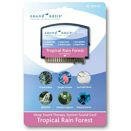 Sound Oasis Tropical Rain Forest Sound Card For The S-550-05 Sound Therapy System