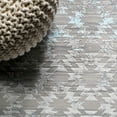 thumbnail image 3 of JONATHAN Y SILK ORCHID 5 x 8 Area Rug, Ancient Faded Trellis - Gray/Turquoise, SOR206A-5, 3 of 9