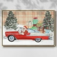 thumbnail image 2 of Santa on Wheels Collection A - Framed Gallery Wrapped Holiday Canvas - 17 x 25 - Natural Wood Frame, 2 of 8