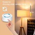 thumbnail image 3 of Tuya ZigBee Smart Knob Switch Wireless Scene Switch Button Controller Battery Powered Automation Scenario Smart Life App,1x Tuya ZigBee Smart Knob Switch,White, 3 of 8