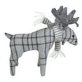 thumbnail image 4 of Northlight Checkered Moose with Striped Scarf Christmas Figure - 10" - Gray, 4 of 5