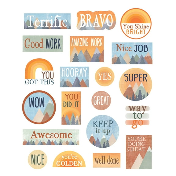 Teacher Created Resources Moving Mountains Stickers, 120 Per Pack, 12 Packs