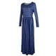 thumbnail image 4 of Vestido Largo para Mujer Fiesta Playa Ropa Cómoda Poliéster Spandex Suave Sensación Especial XL Soledad  vestido maxi a rayas, 4 of 10