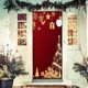 thumbnail image 5 of Decoración navideña para puerta de entrada, tela colgante, cubierta navideña para puerta, fondo fotográfico, decoración navideña, letrero para baño, porche, pancarta, suministros de Año Nuevo, 5 of 8