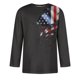 thumbnail image 3 of Men's Solid Color Round Neck Three Quarter Sleeve Top T-shirt2XL, 3 of 4