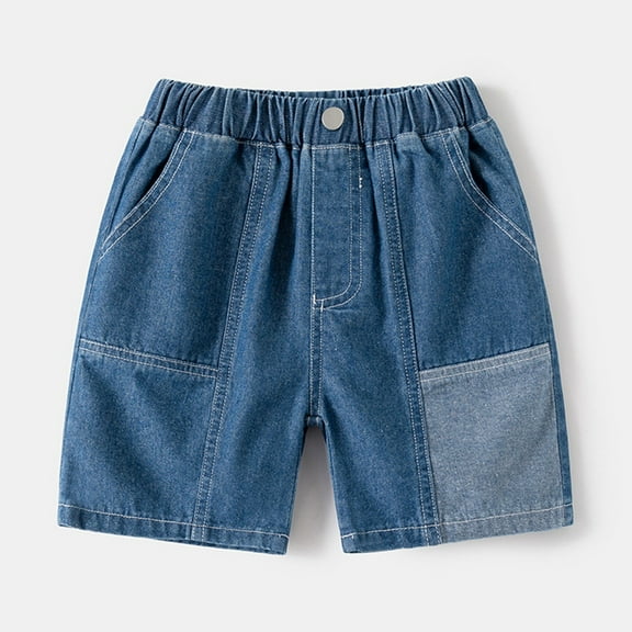 Boys Denim Shorts Slim Fit Half Pants Summer Trousers Short Boys Summer Clothes Toddler Boys Jeans Size 2-3 Years Cute Boy Clothing